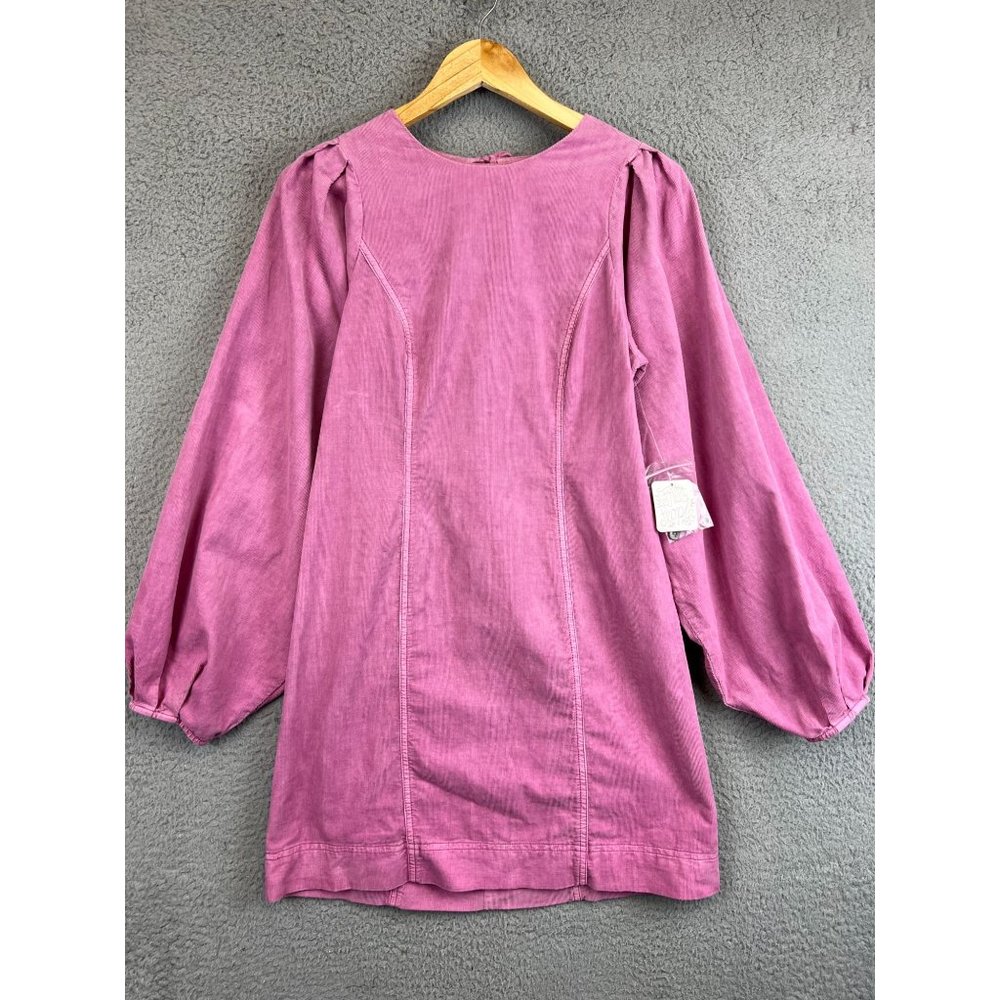NWT Free People Pink Corduroy Starlight Mini Dress Size 0